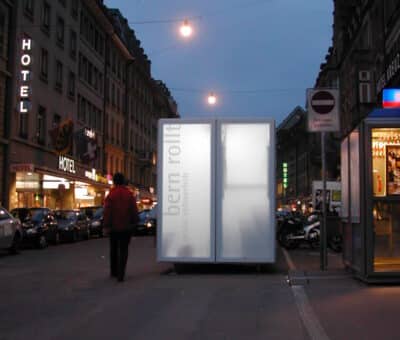Kleinbauten im öffentlichen Raum: Lightbox, Bern